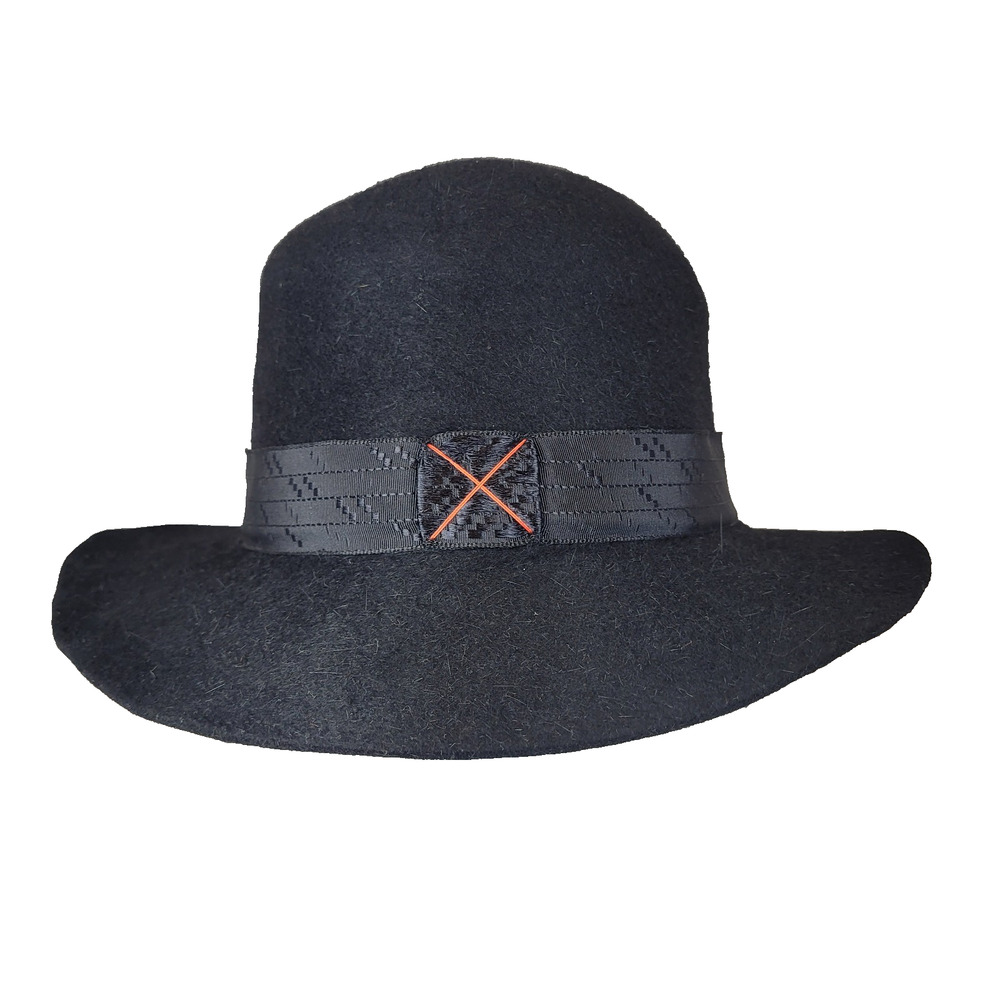 Worth & Worth by Orlando Palacios Round Crown Wool Felt Hat Size 6 3/4 Women's